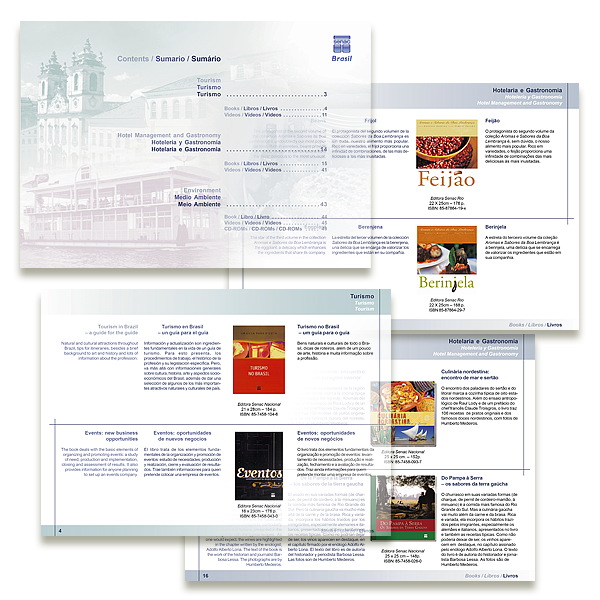 Digital catalog for the SENAC Nacional Publisher